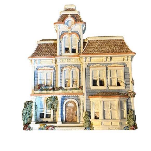 Signed 1994 Brian Baker's DejaVu Collection #1598 Hill Top Mansion Limited‎ Ed - Picture 1 of 4